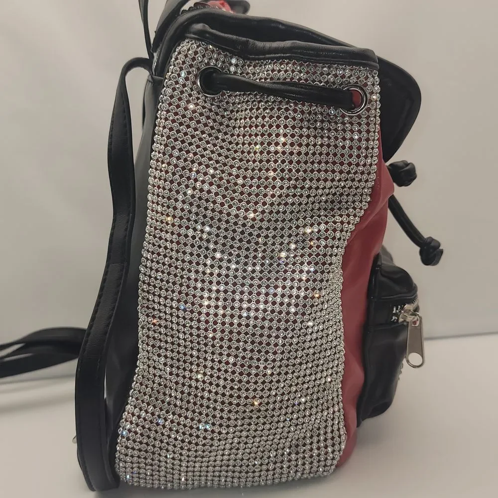 Disney Minnie Mouse‎ Backpack Rhinestone Bling Mini Backpack Purse